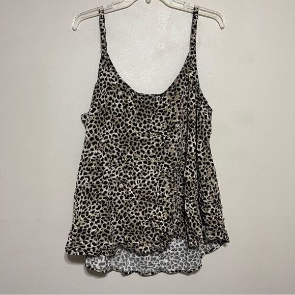 Torrid Ava Stretch Challis Cami Chee Leopard Size 4 (4X) - Picture 4 of 9